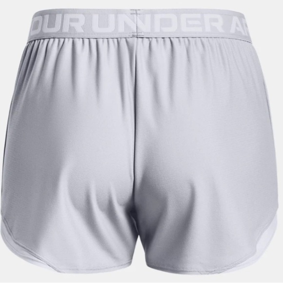 Under Armour Shorts Womens M UA Play Up Knit 5 Inch Training Mod Grey - Picture 5 of 11